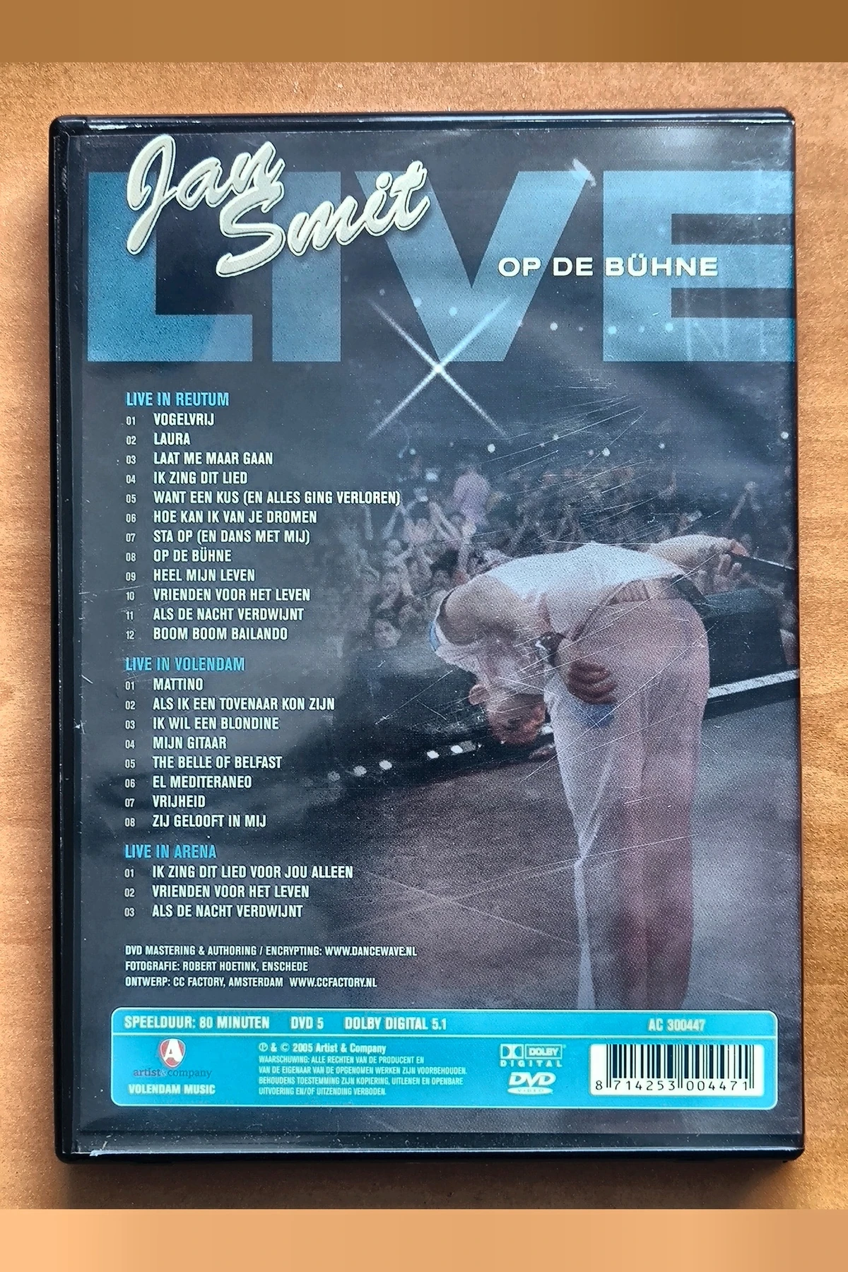 Jan Smit: Live Op De Bühne - Achterkant