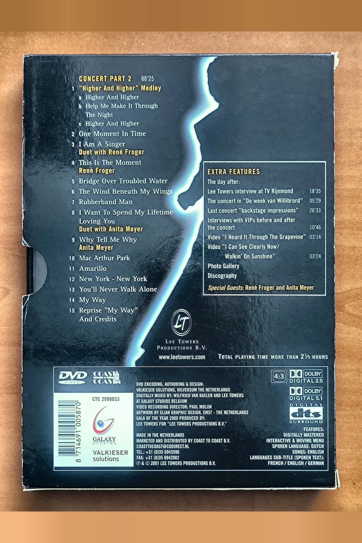 Lee Towers - Gala of the Year (2000) - Achterkant
