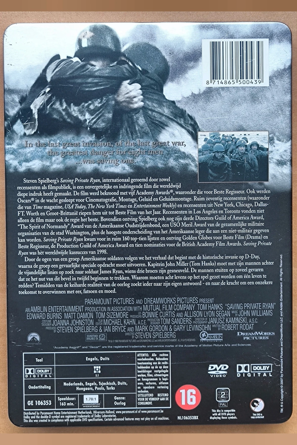 Saving Private Ryan - Achterkant