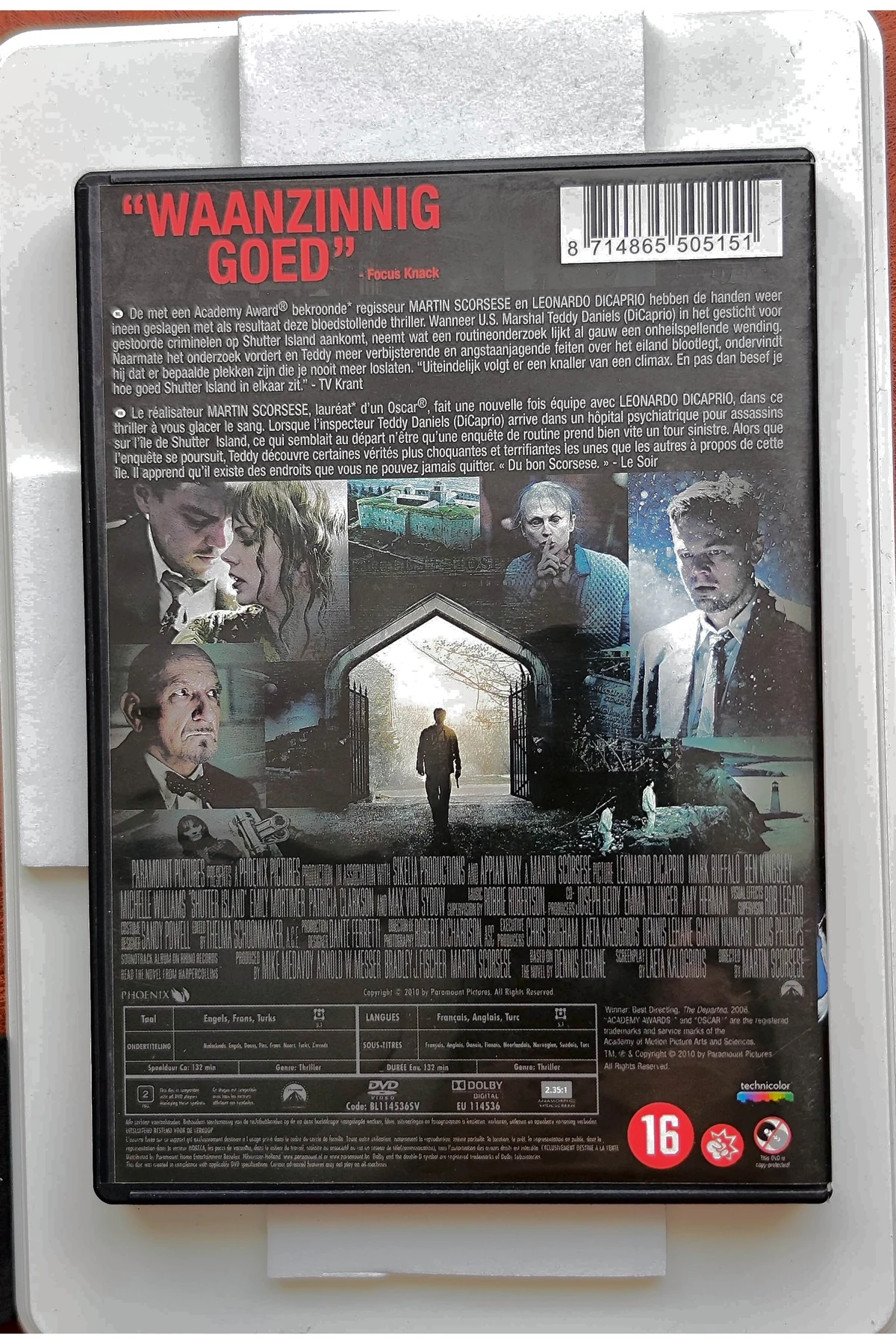 Shutter Island - Achterkant