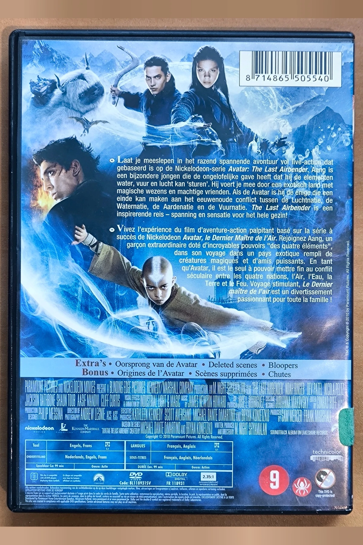 The Last Airbender - Achterkant
