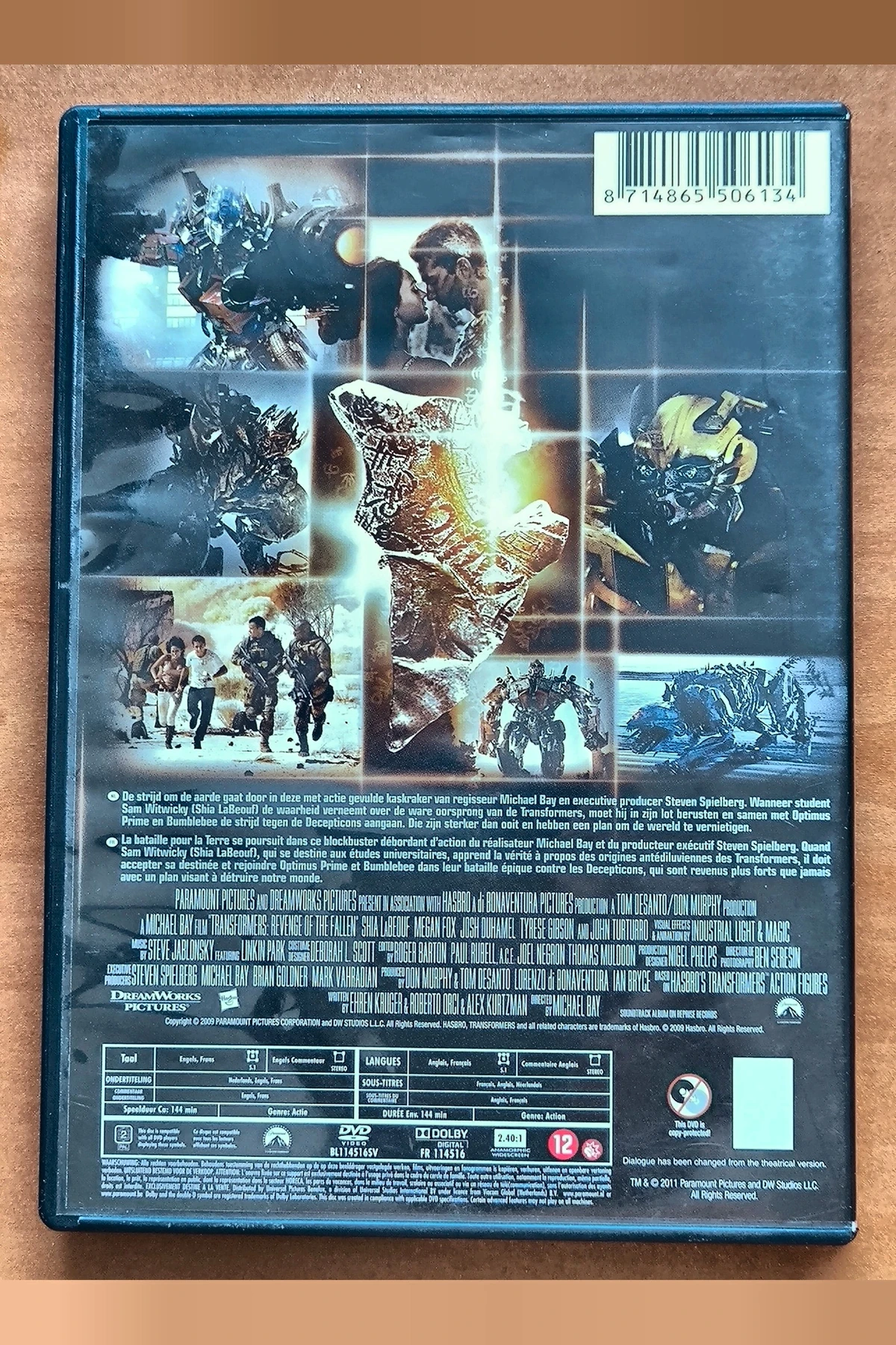 Transformers: Revenge of the Fallen - Achterkant