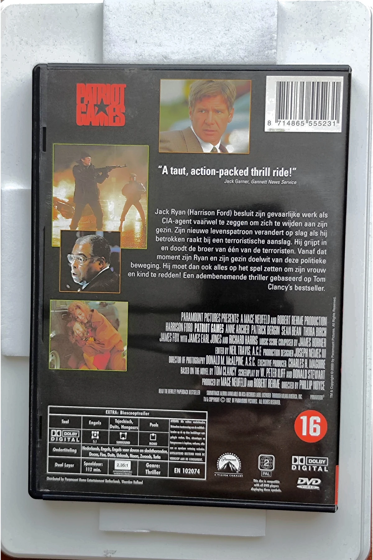 Patriot Games - Achterkant