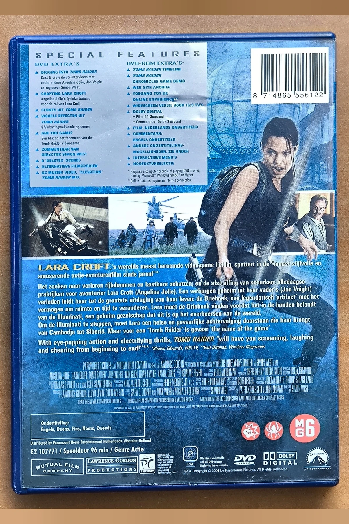 Lara Croft: Tomb Raider - Achterkant