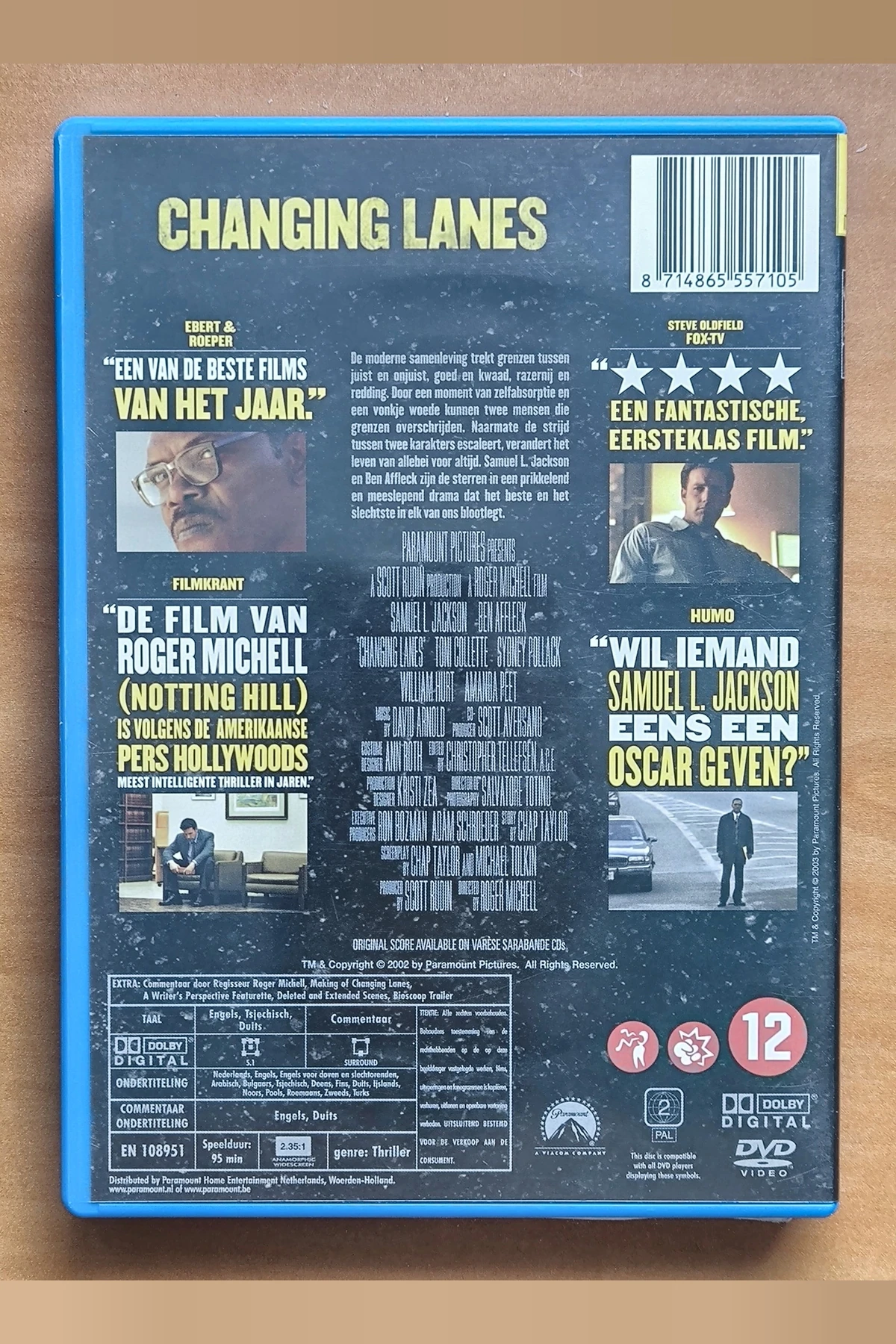 Changing Lanes - Achterkant