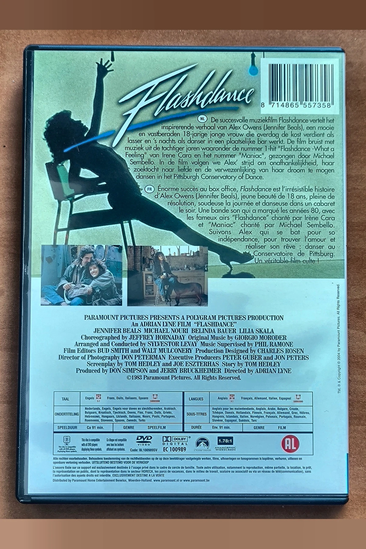 Flashdance - Achterkant