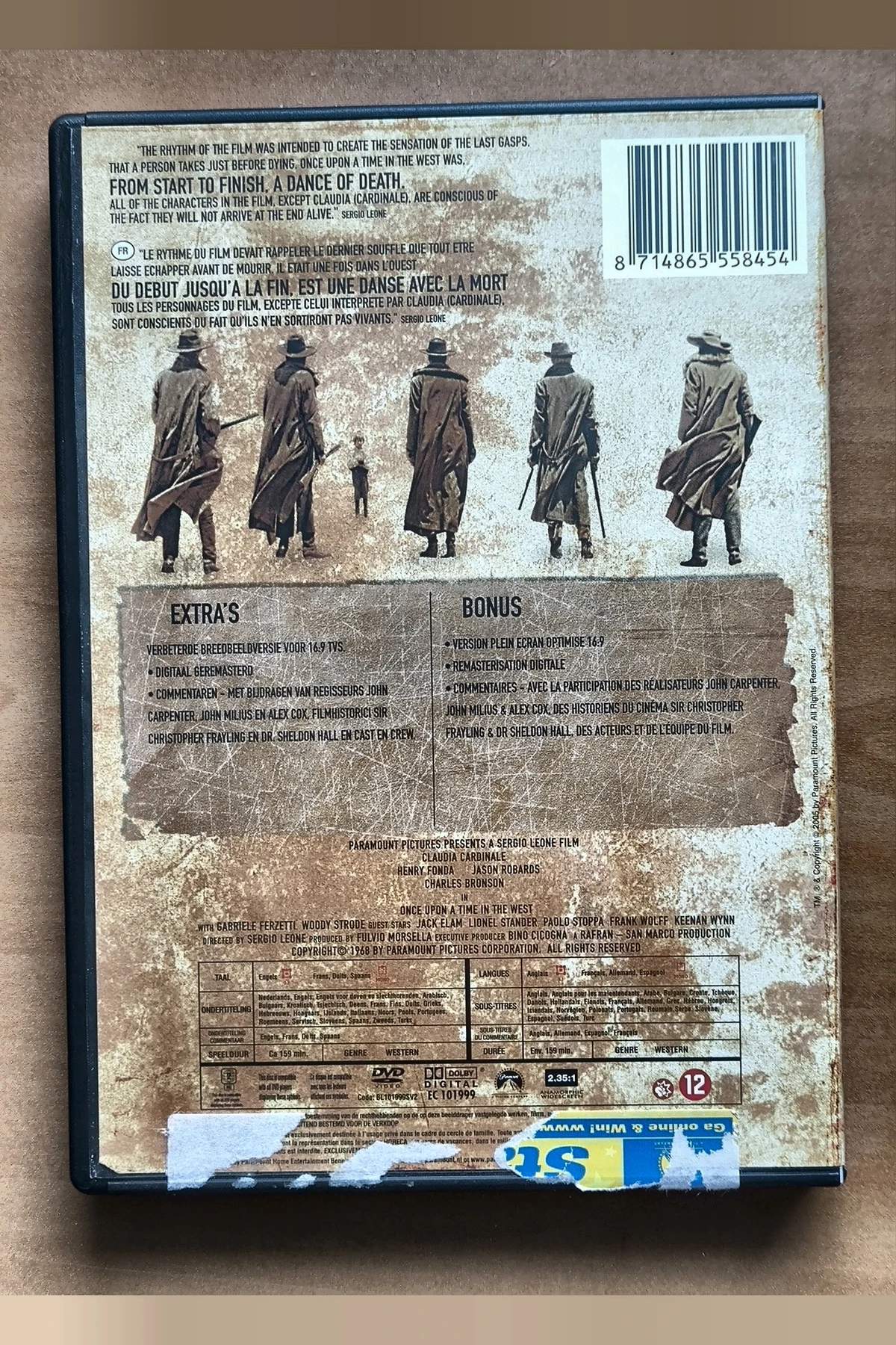 Once Upon a Time in the West - Achterkant