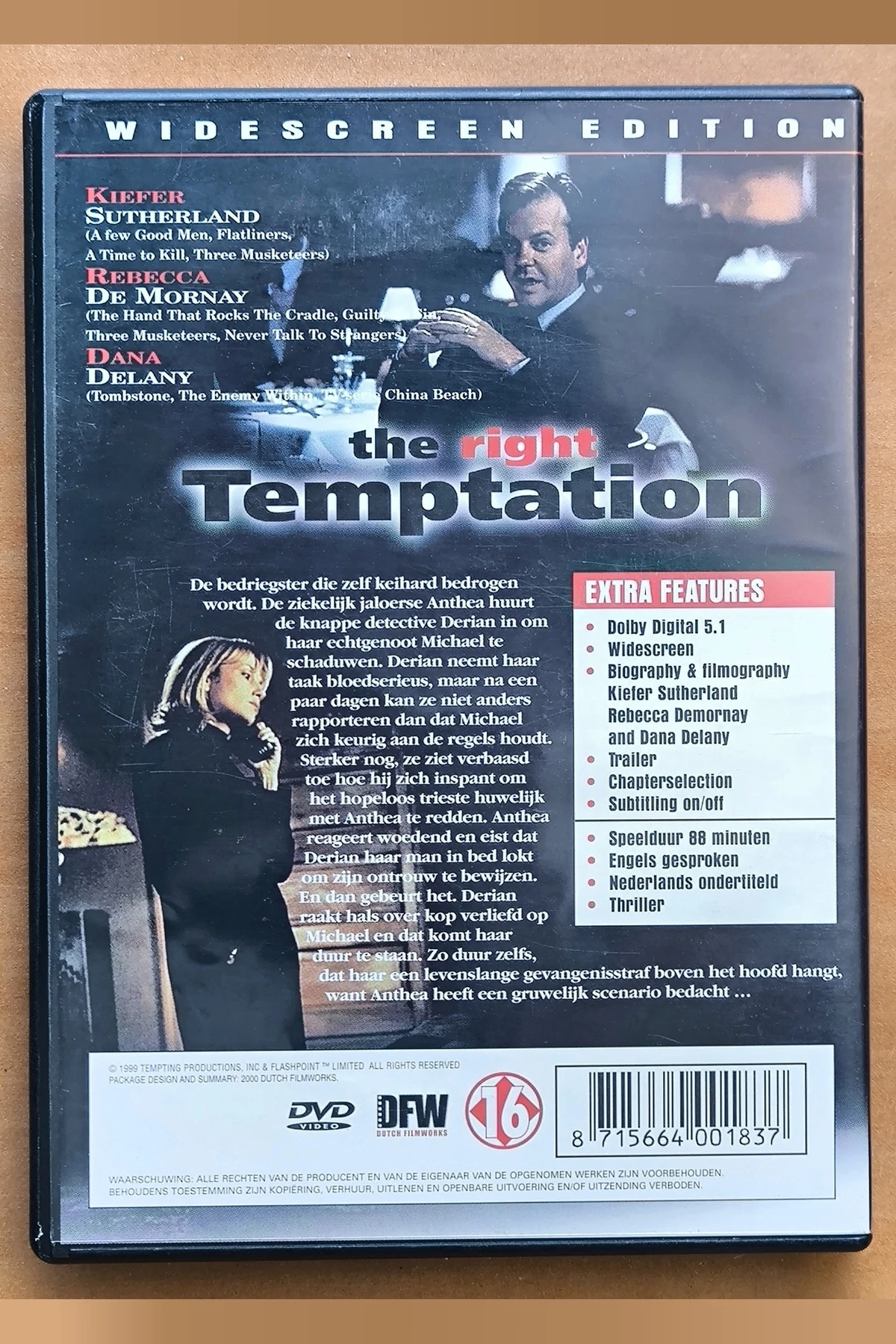 The Right Temptation - Achterkant