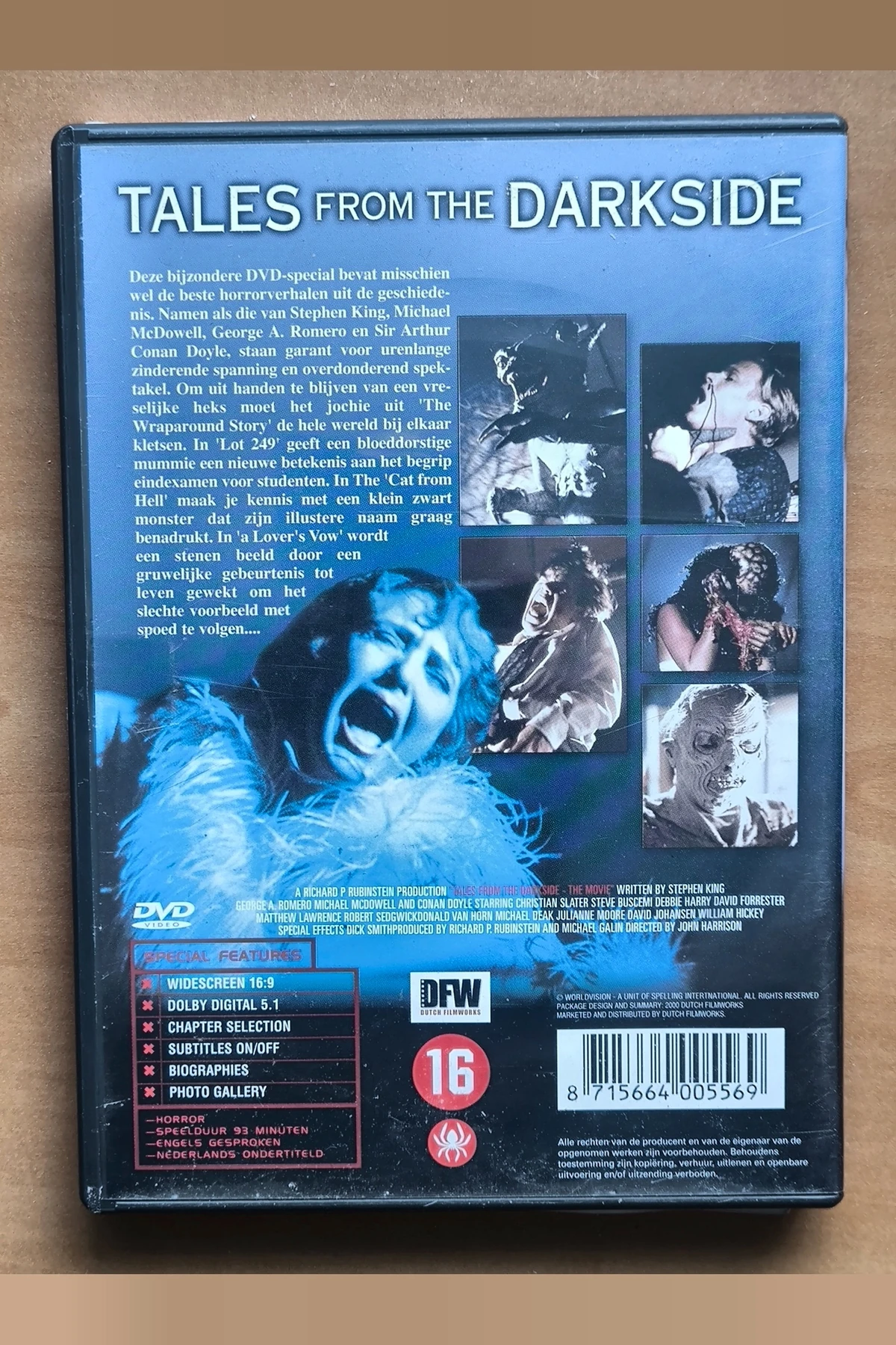 Tales from the Darkside: The Movie - Achterkant