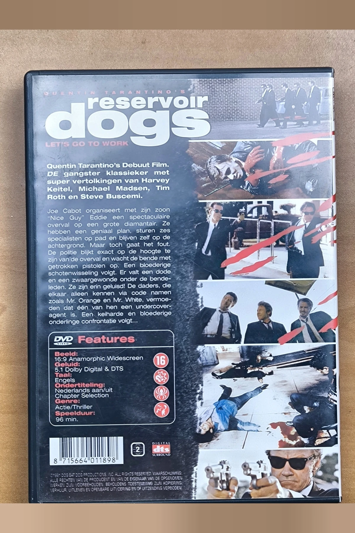 Reservoir Dogs - Achterkant