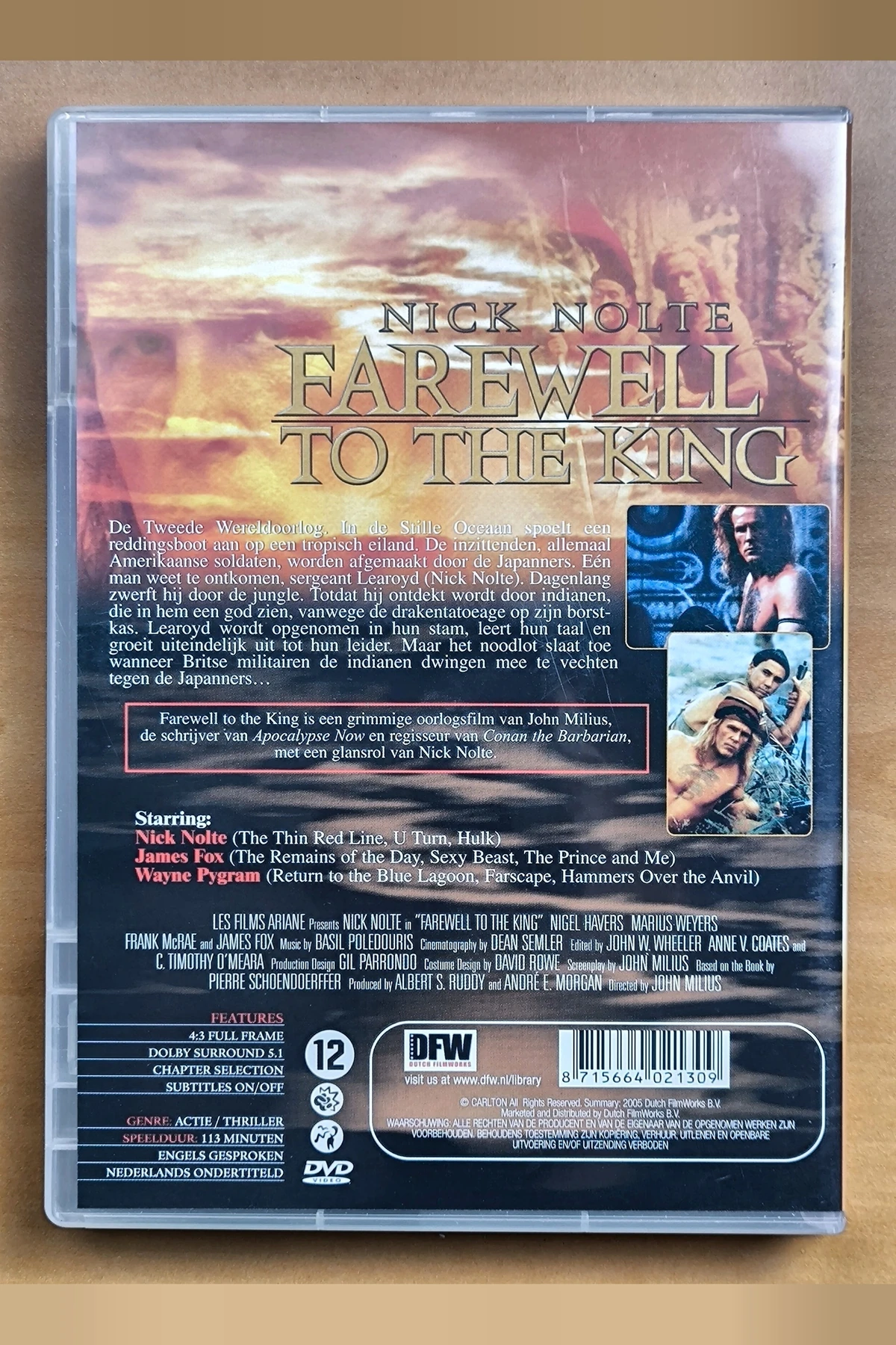 Farewell to the King - Achterkant