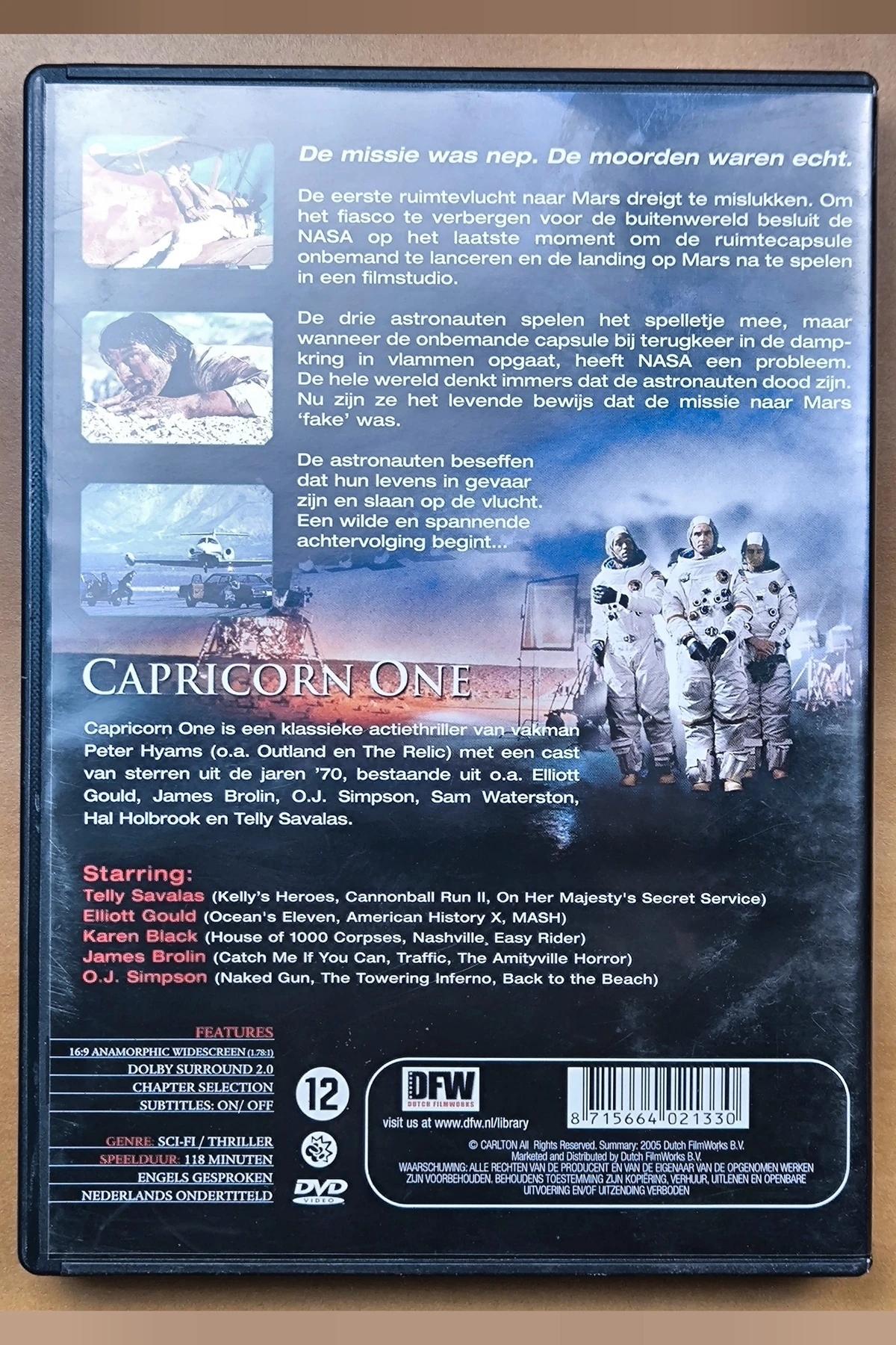 Capricorn One - Achterkant