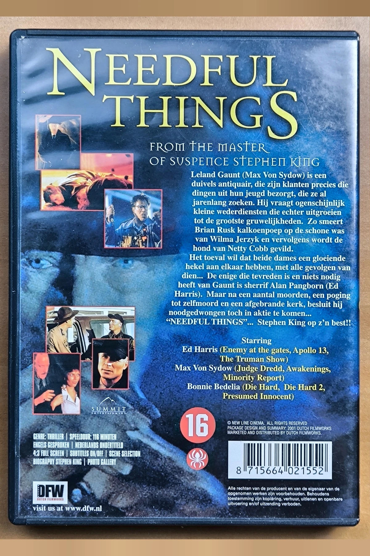 Needful Things - Achterkant
