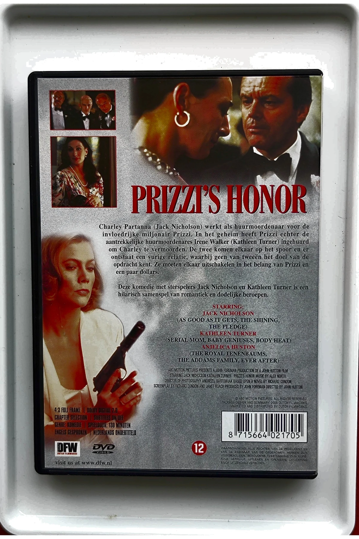 Prizzi's Honor - Achterkant