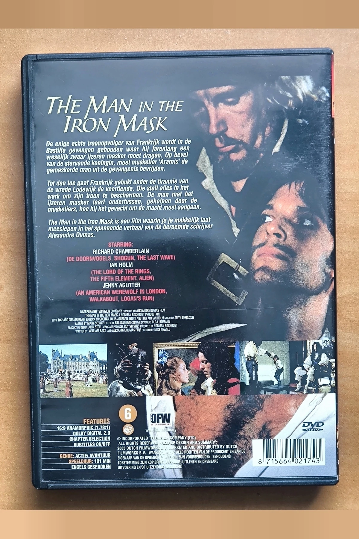 The Man in the Iron Mask - Achterkant