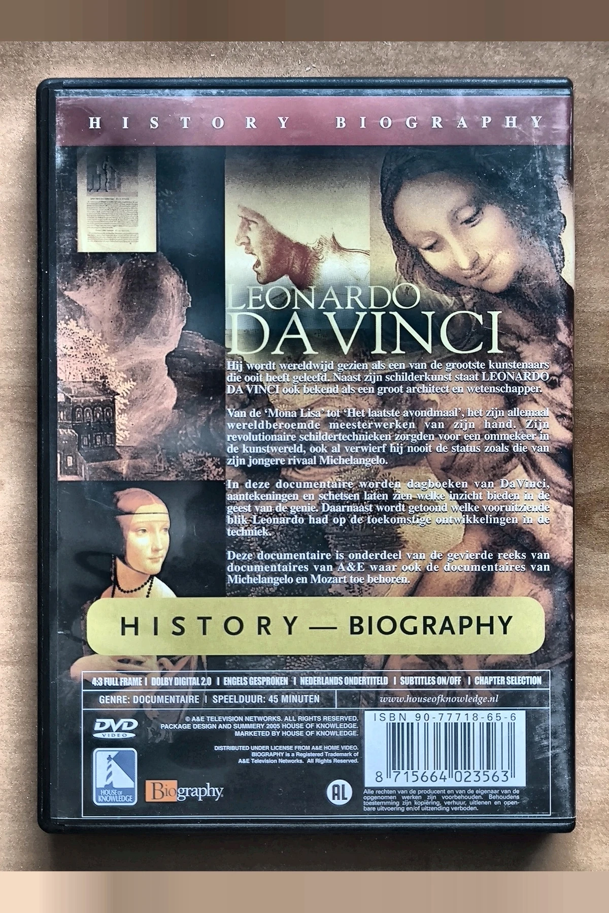 Leonardo Da Vinci: Renaissance Master: A&E Biography - Achterkant