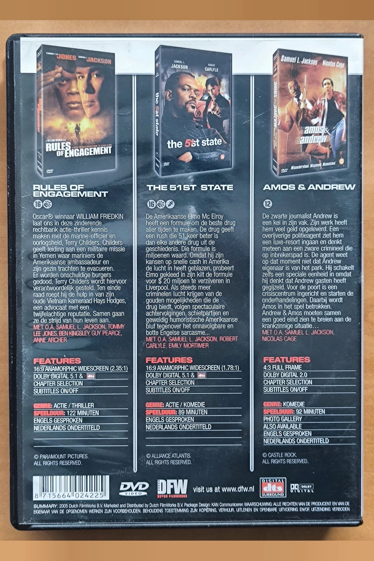 Samuel L. Jackson Collection - Achterkant