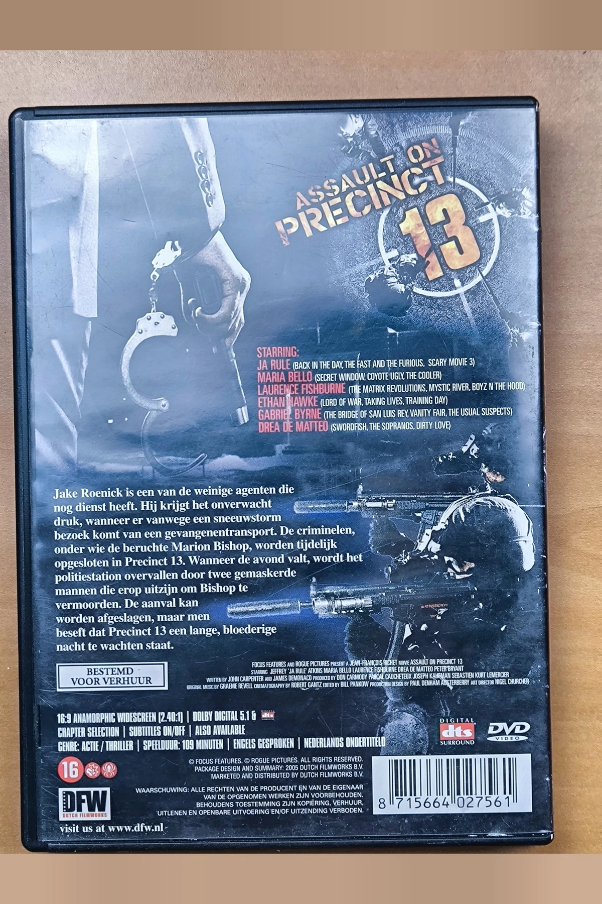 Assault on Precinct 13 - Achterkant