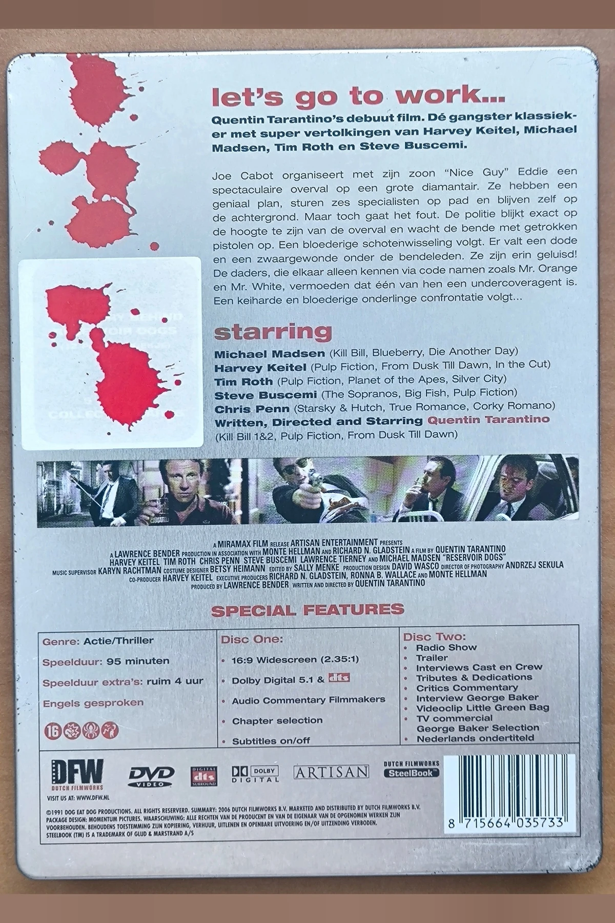 Reservoir Dogs - Achterkant
