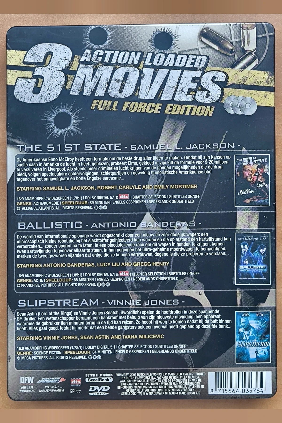 3 Movies-Full Force - Achterkant