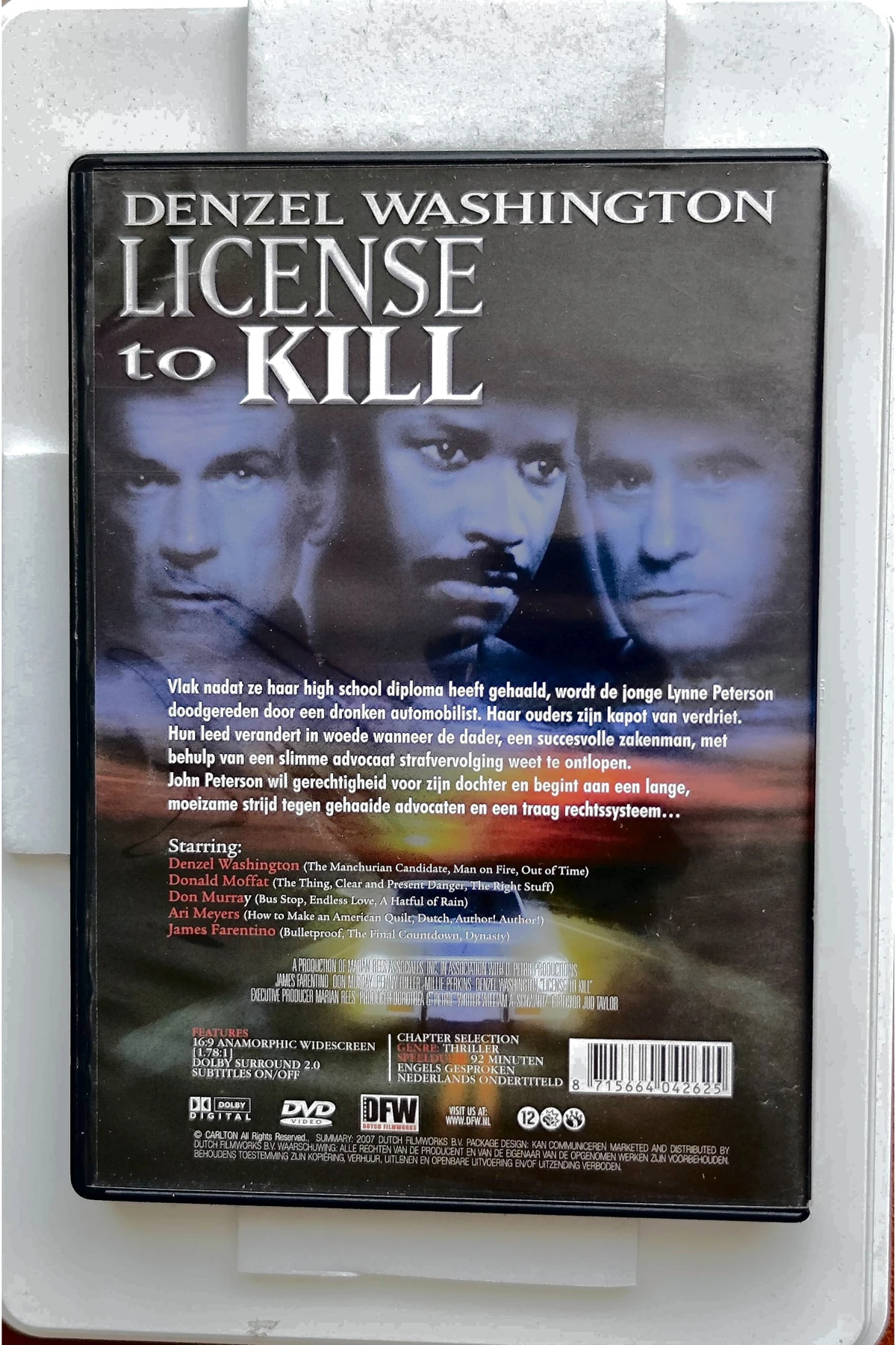 License to Kill - Achterkant
