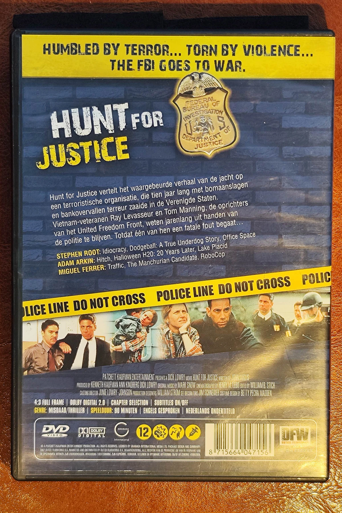 In the Line of Duty: Hunt for Justice - Achterkant