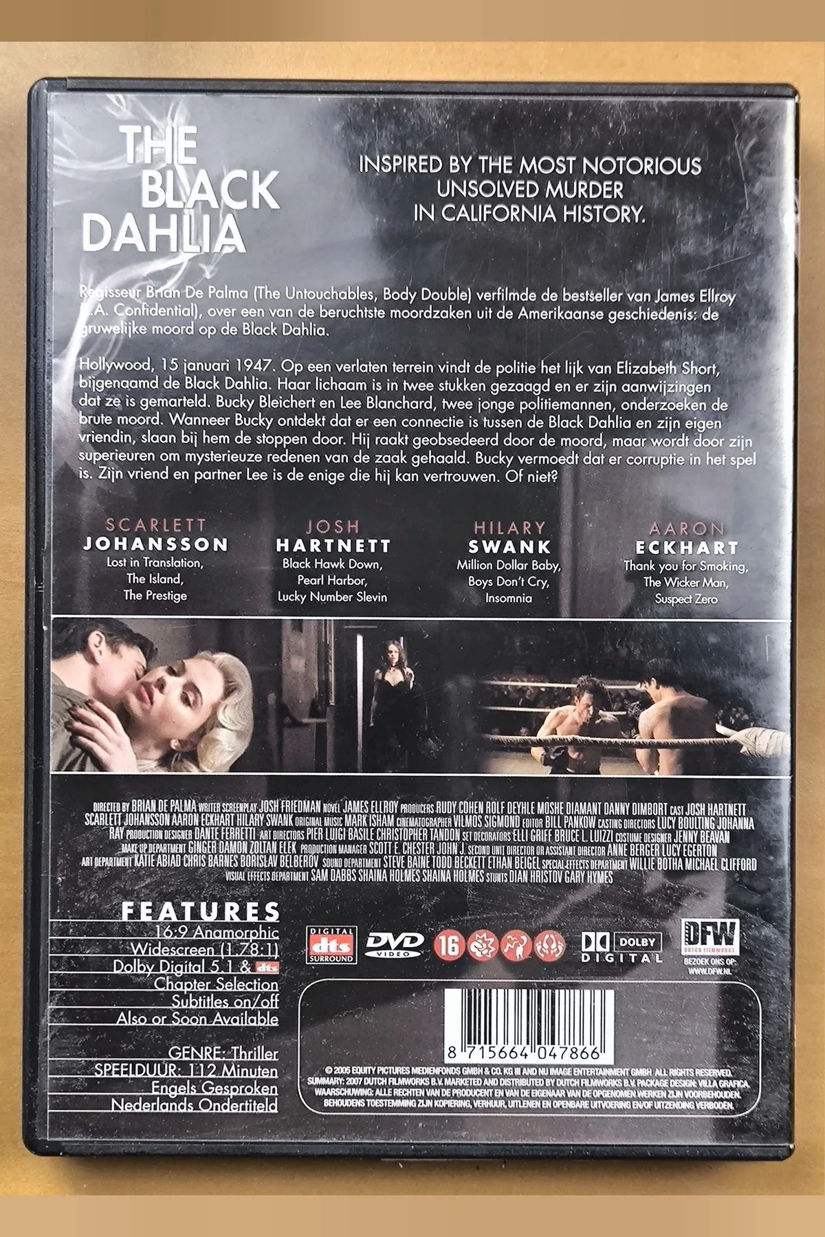The Black Dahlia - Achterkant
