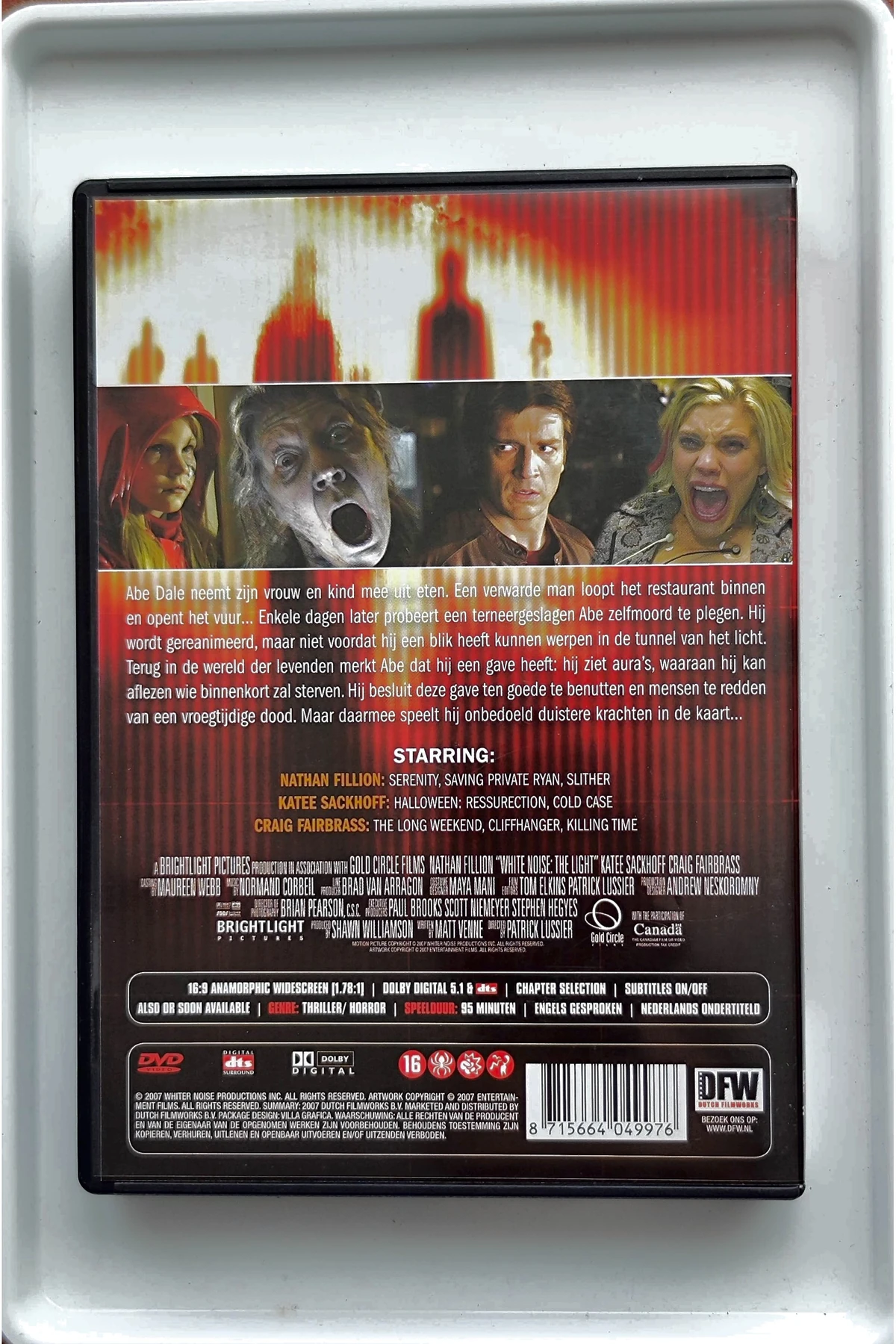 White Noise 2: The Light - Achterkant