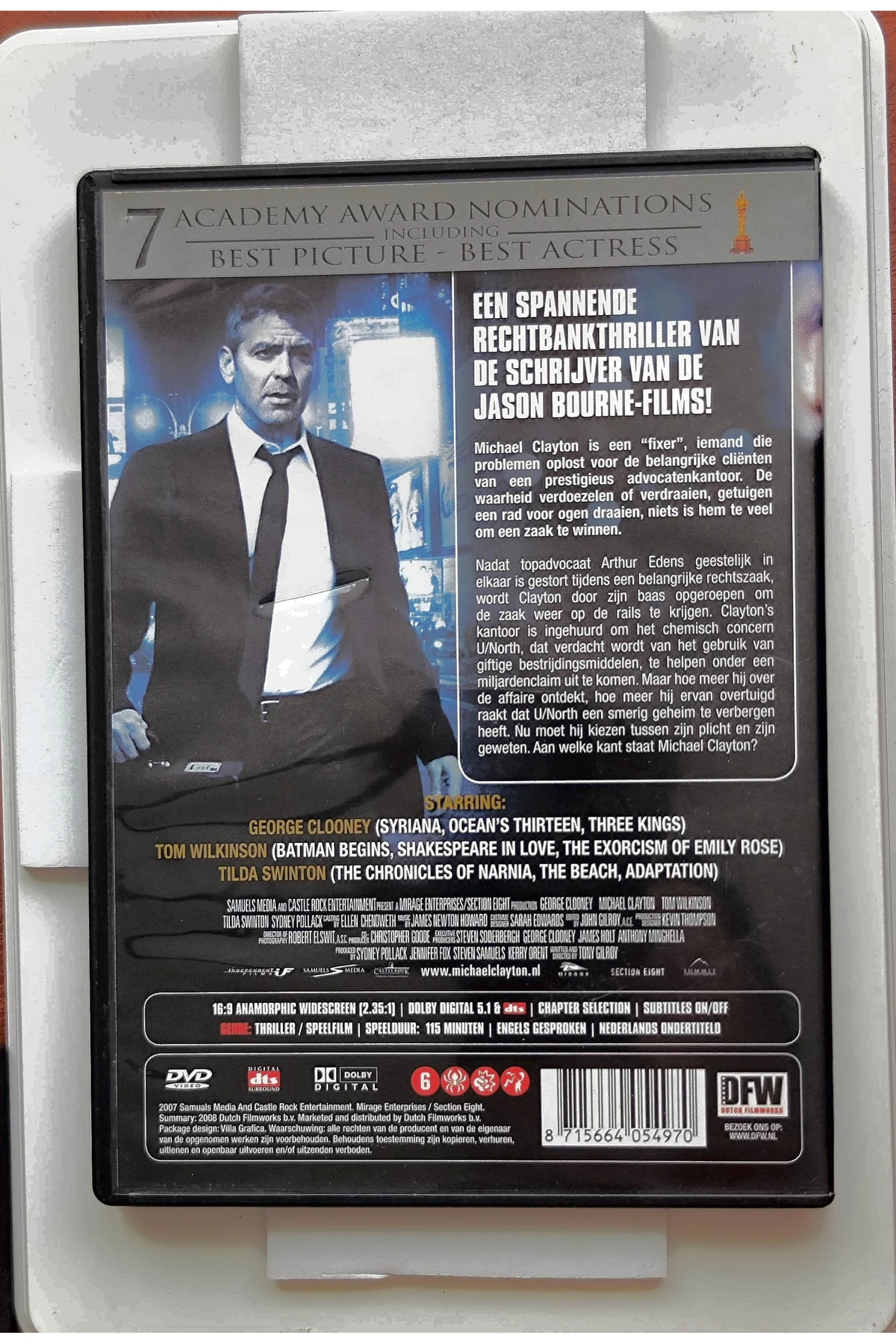 Michael Clayton - Achterkant