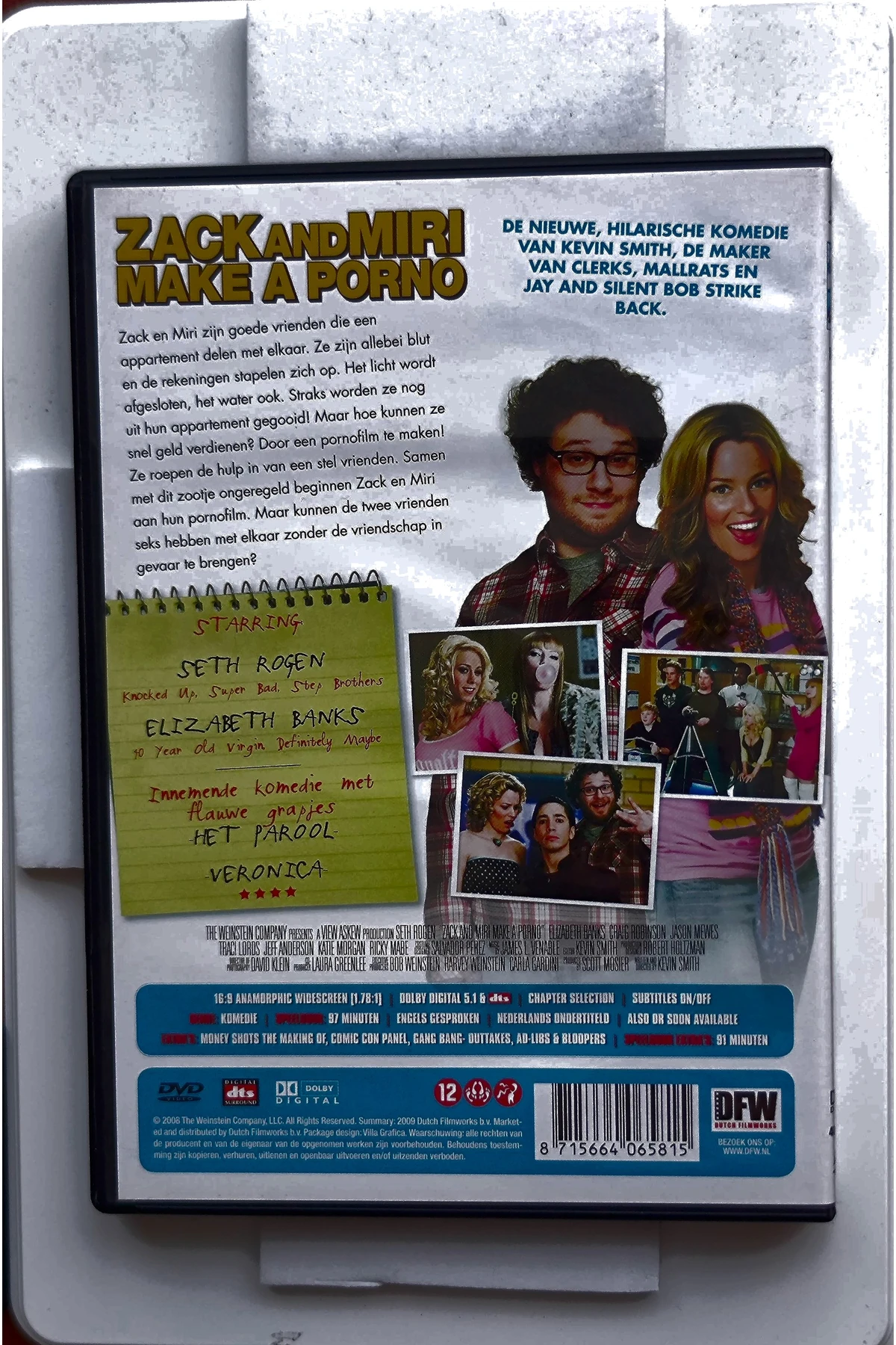 Zack and Miri Make a Porno - Achterkant
