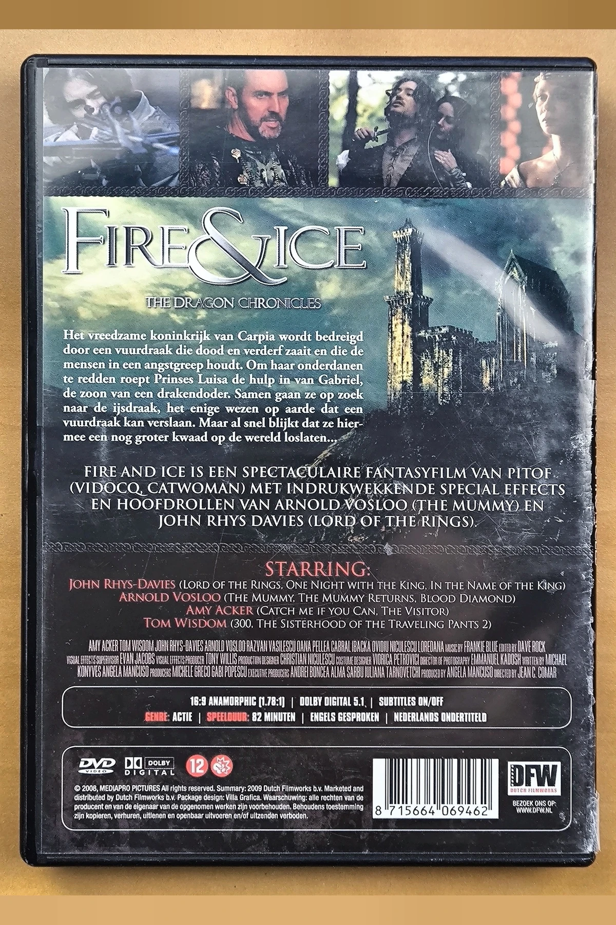 Fire & Ice: The Dragon Chronicles - Achterkant