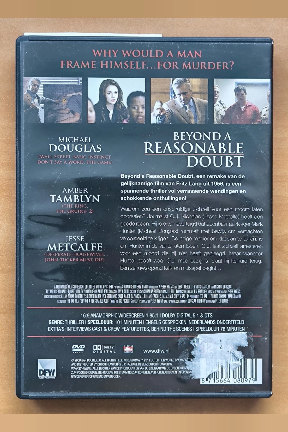Beyond a Reasonable Doubt - Achterkant
