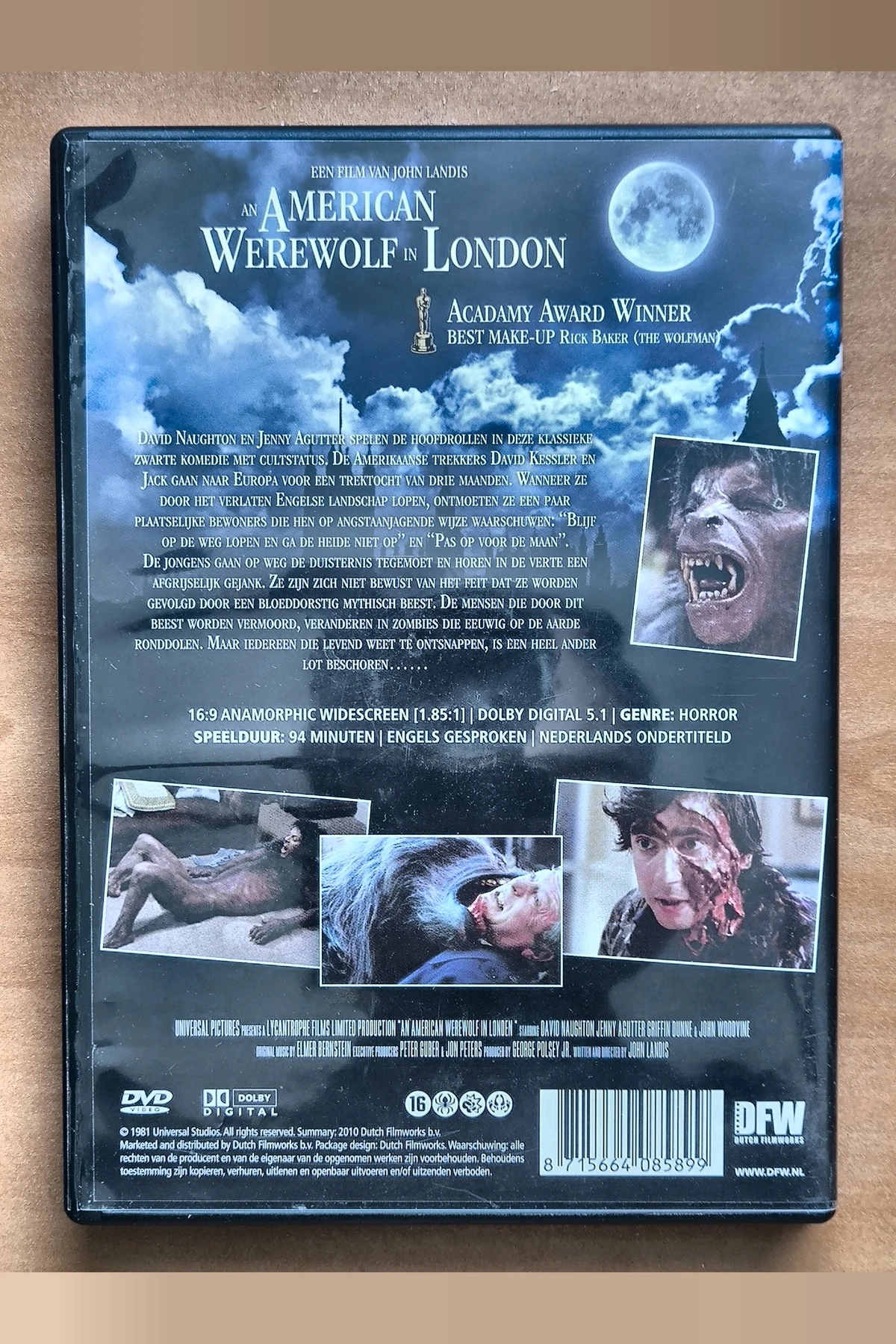 An American Werewolf in London - Achterkant