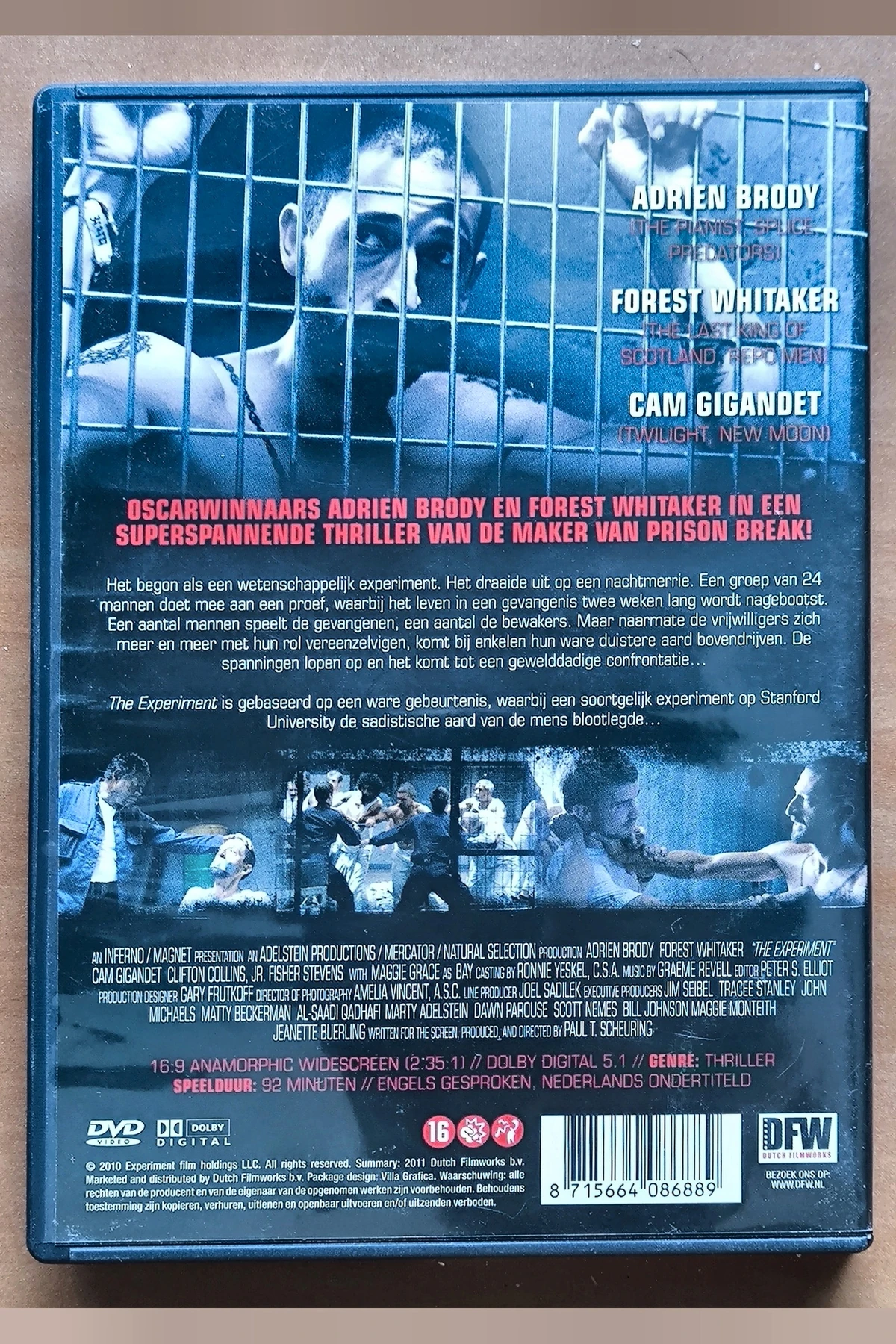 The Experiment - Achterkant