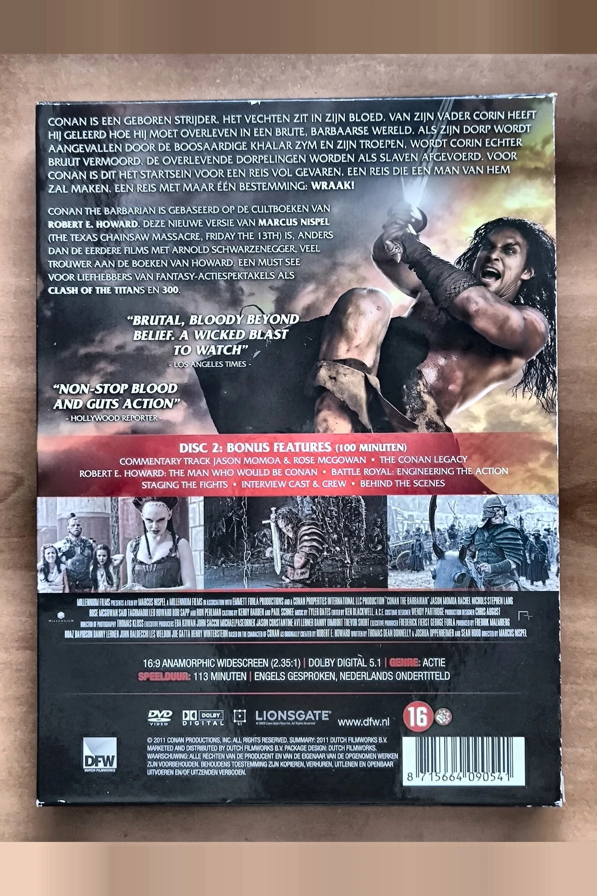 Conan the Barbarian - Achterkant