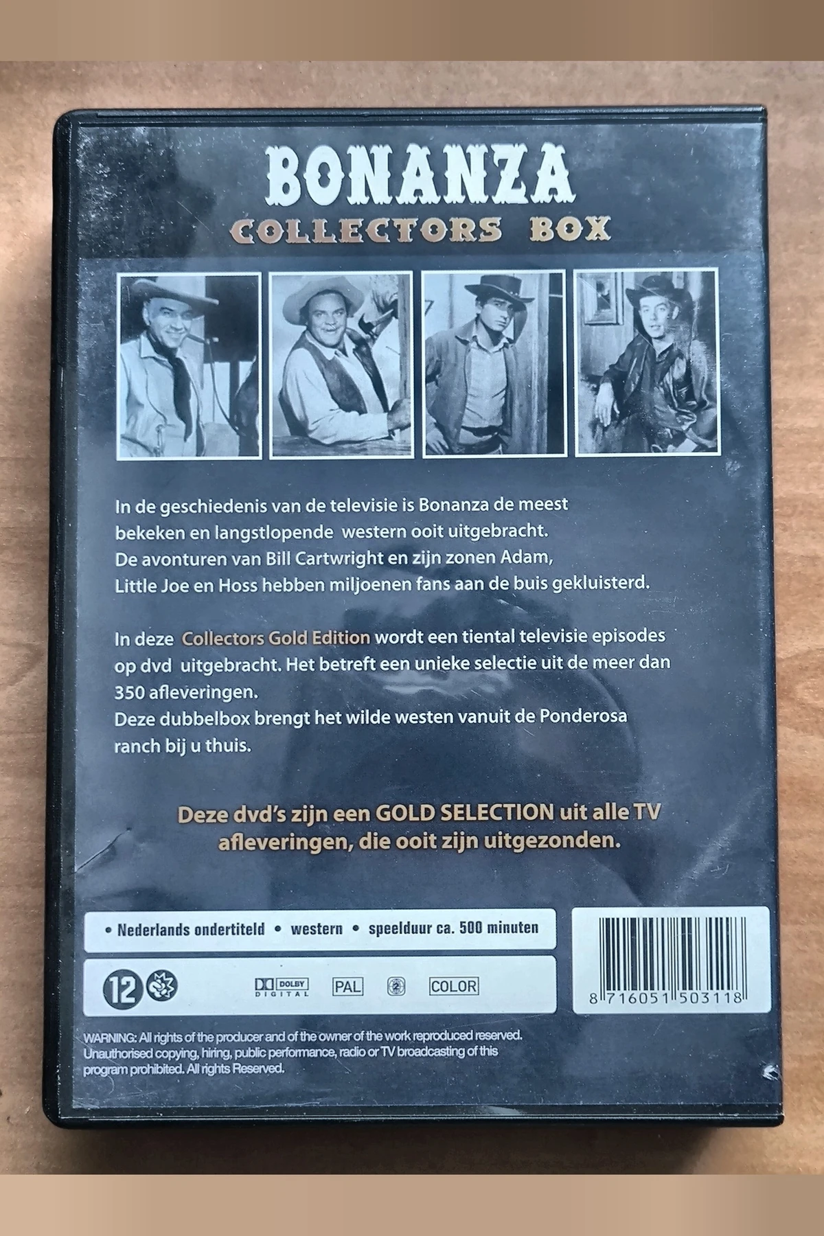 Bonanza Collectors Box 10 Pack Gold - Achterkant