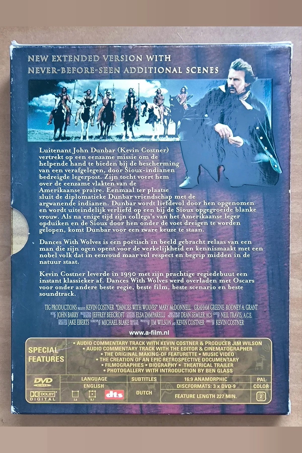 Dances with Wolves - Achterkant