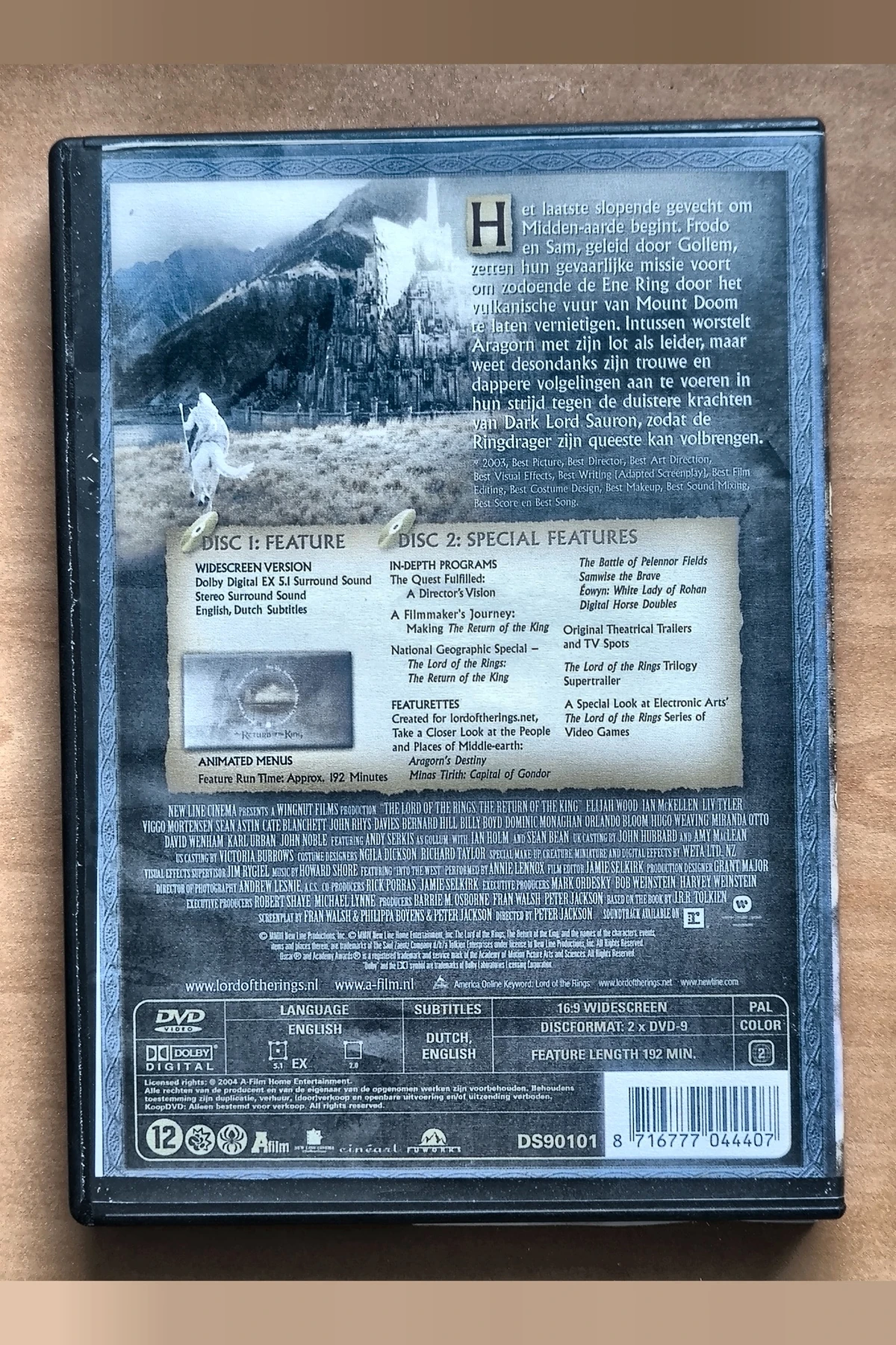 The Lord of the Rings: The Return of the King - Achterkant
