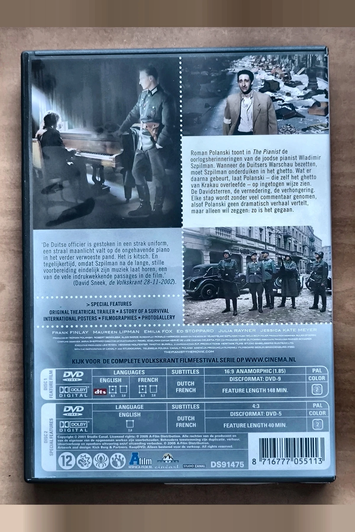 The Pianist - Achterkant