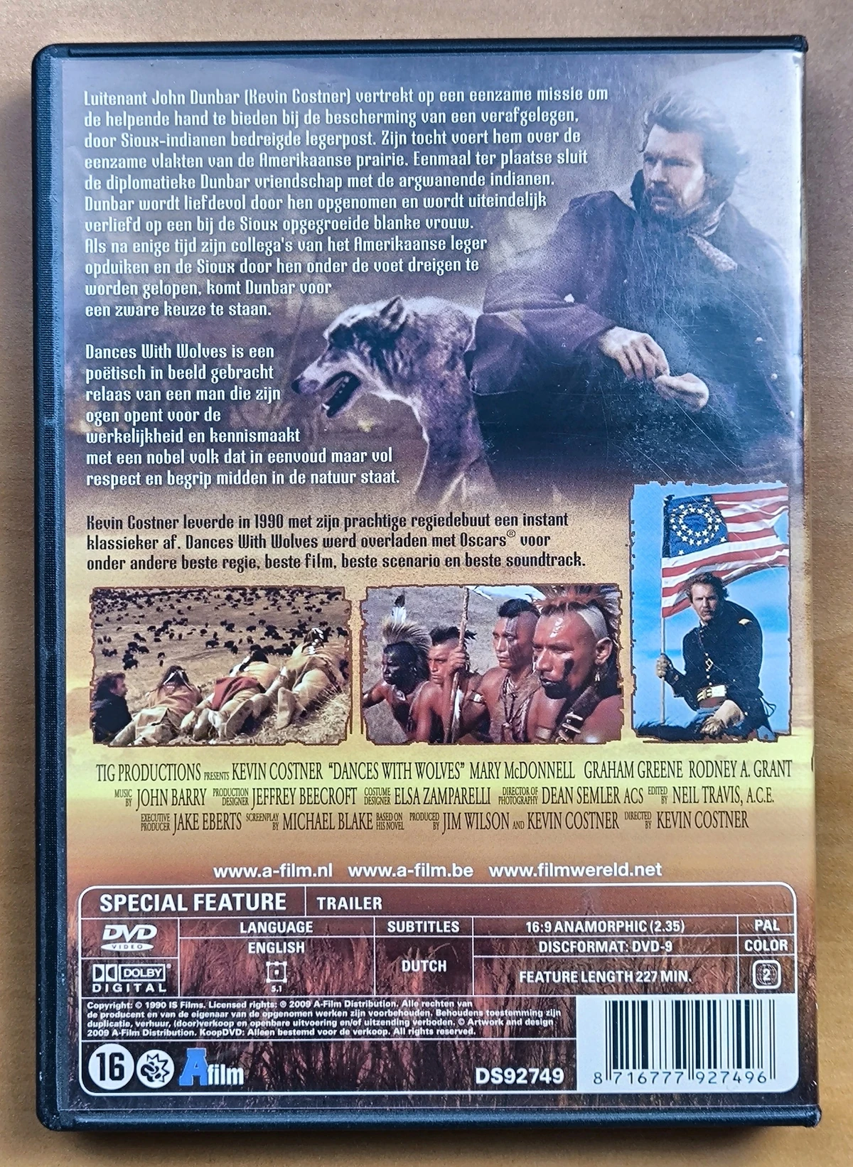 Dances with Wolves - Achterkant