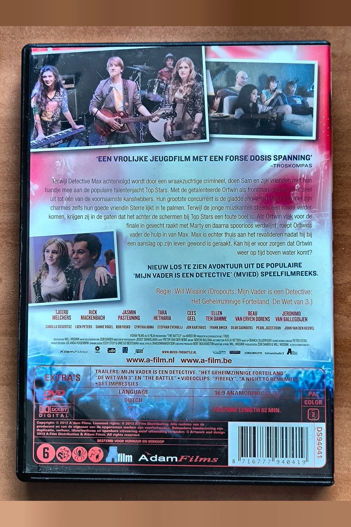 Mijn vader is een detective: The Battle - Achterkant