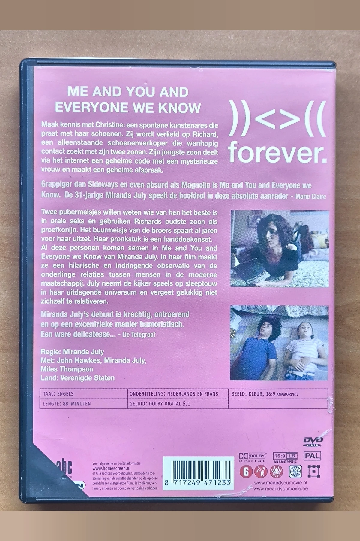 Me and You and Everyone We Know - Achterkant
