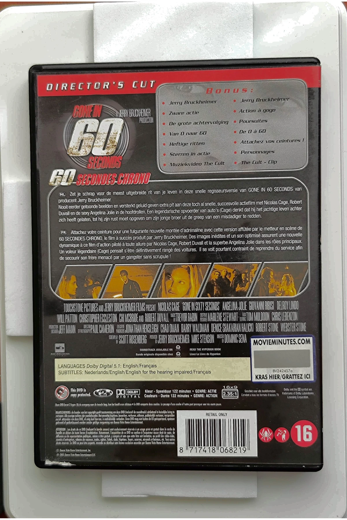 Gone in 60 Seconds - Achterkant