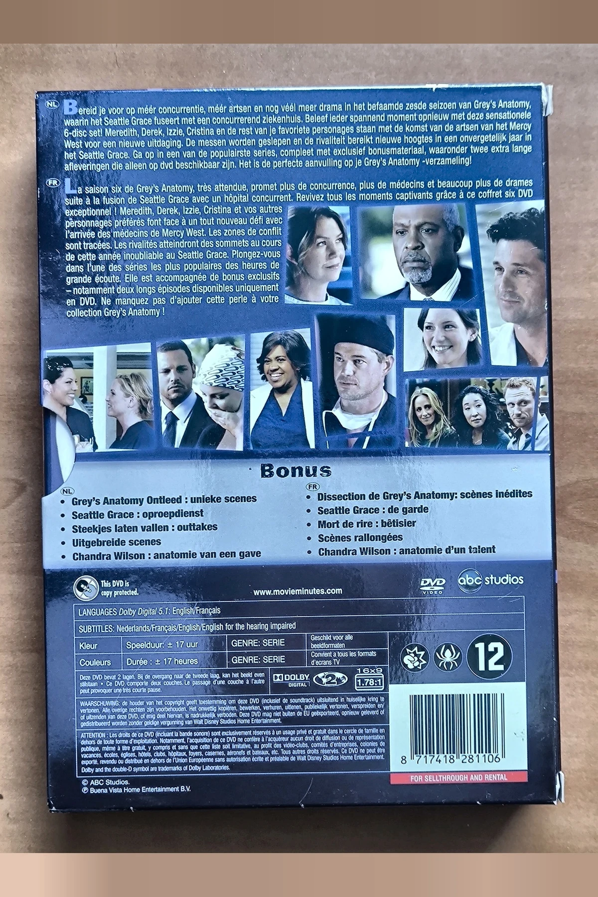 Grey's Anatomy: Season 6 - Achterkant
