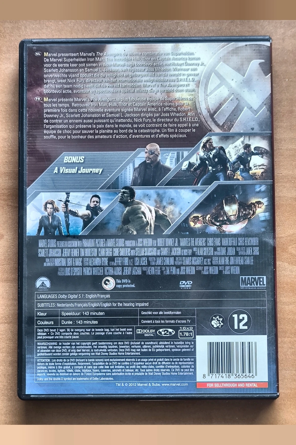 The Avengers - Achterkant