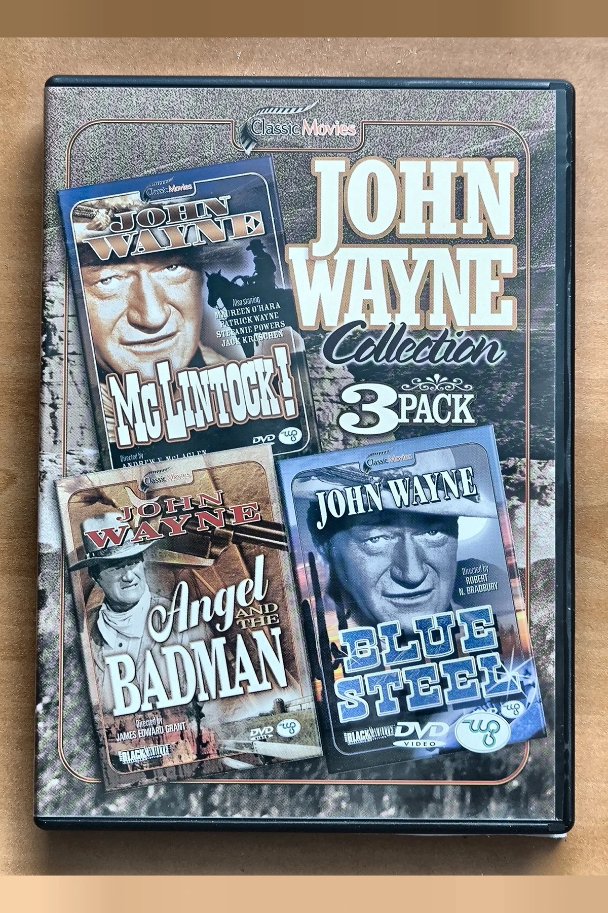John Wayne Collection: 3 Pack McLintock! / Blue Steel / Angel and the Badman - Voorkant