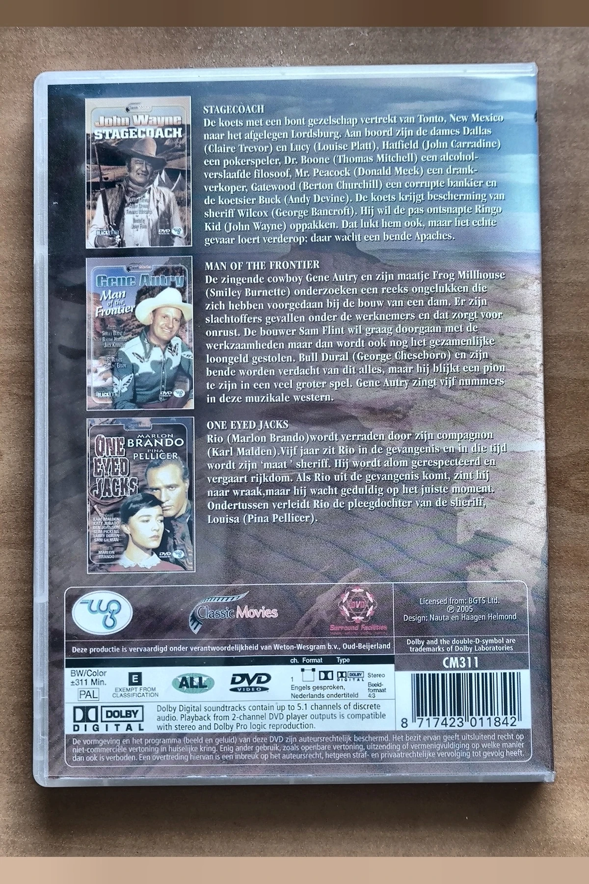 Western Collection: 3-pack Vol. 2 Stagecoach | Man of the Frontier | One Eyed Jacks - Achterkant