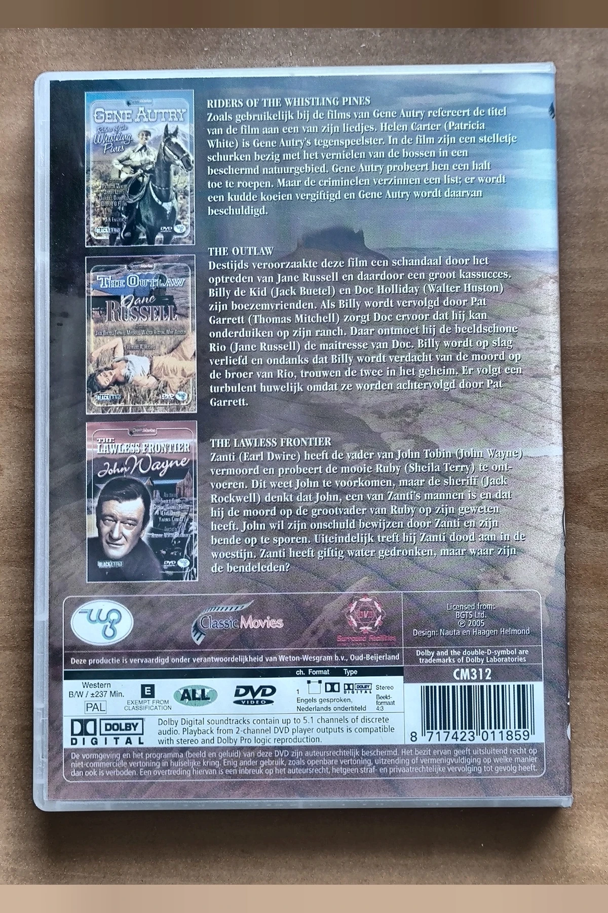 Western Collection 3 Pack Vol 3 Riders of the whistling pines | The Outlaw | The Lawless Frontier - Achterkant