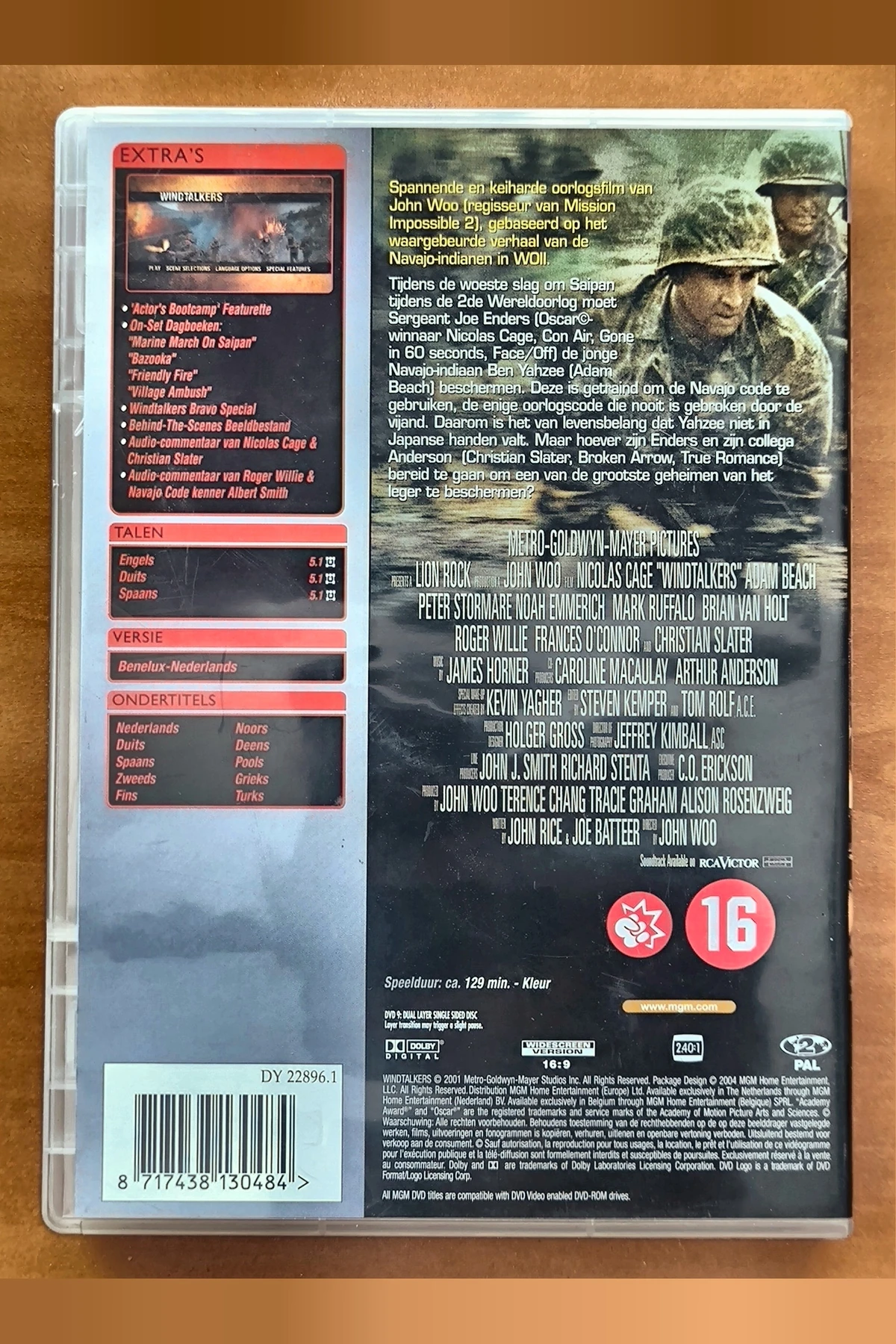 Windtalkers - Achterkant