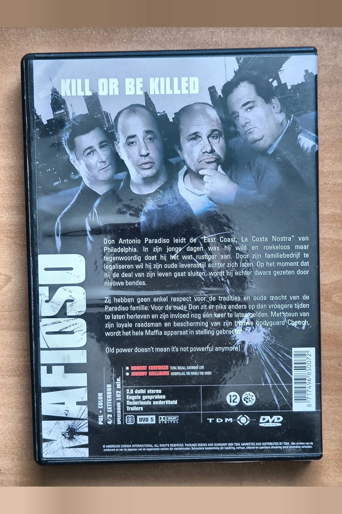 Mafioso: The Father, the Son - Achterkant